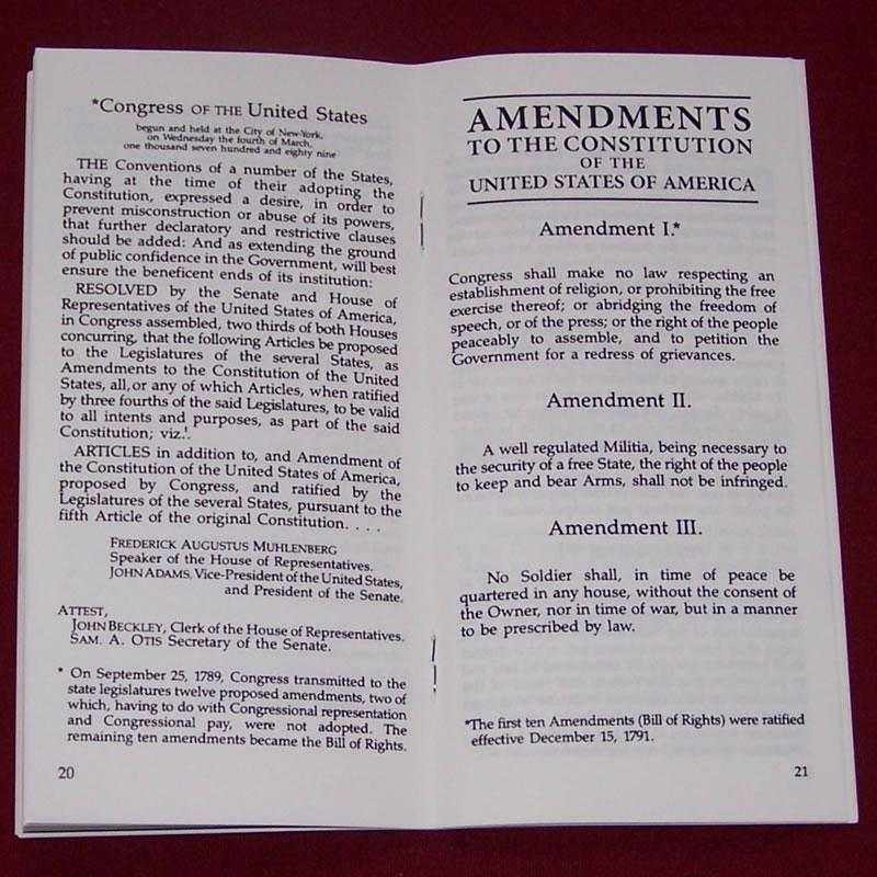 Pocket Constitution (English) - 2020 Printing - National Center for Constitutional Studies