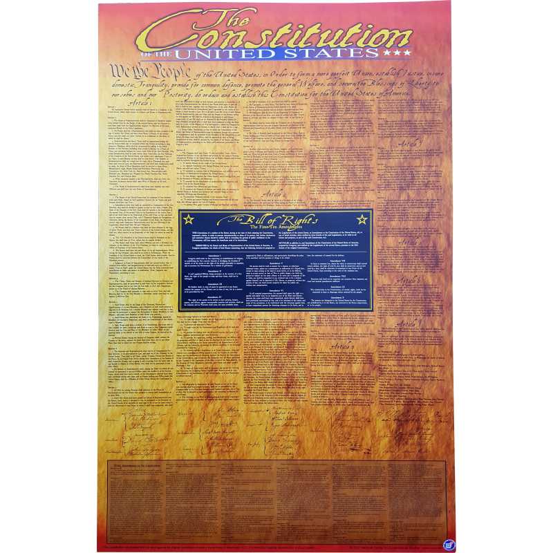 Front side of Constitution Poster.